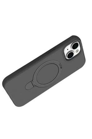 AKLLIBYİ98 Apple iPhone 14 Regal Magsafe Standlı Kapak - Titan Gri HMNG98