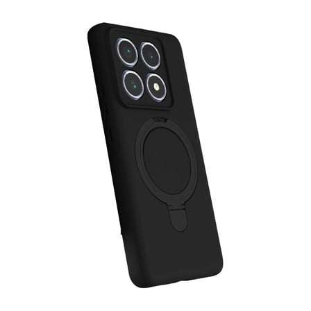 AKLLIBYİ98 Xiaomi Mi 14t Pro Regal Magsafe Standlı Kapak - Siyah HMNG98