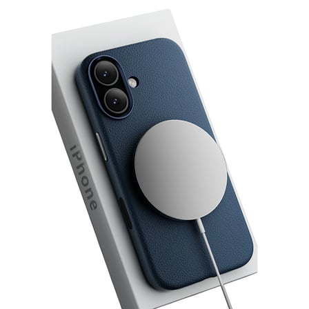 AKLLIBYİ98 Joko Apple İphone 17 Wonder Deri Magsafe Kapak - Lacivert HMNG98