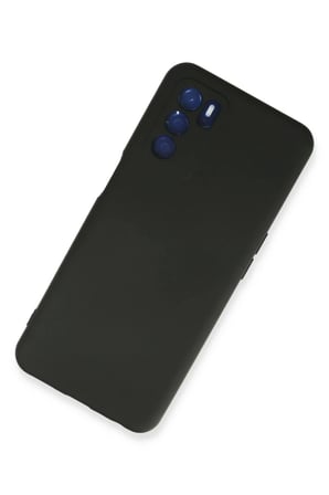 AKLLIBYİ98 Oppo A16 Kılıf Nano içi Kadife Silikon - Siyah HMNG98