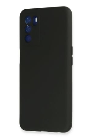 AKLLIBYİ98 Oppo A16 Kılıf Nano içi Kadife Silikon - Siyah HMNG98