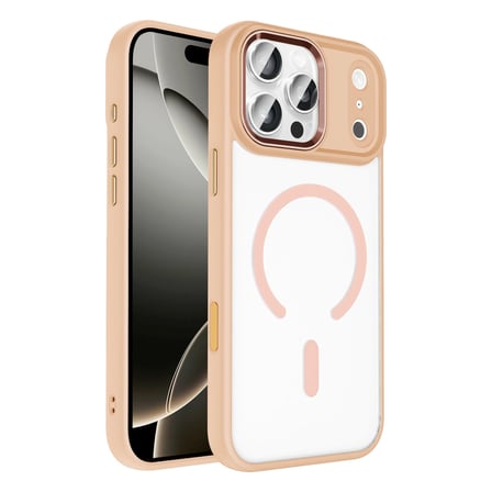 AKLLIBYİ98 Joko Apple Uyumlu İphone 17 Pro Terea Magsafe Kapak - Pembe HMNG98