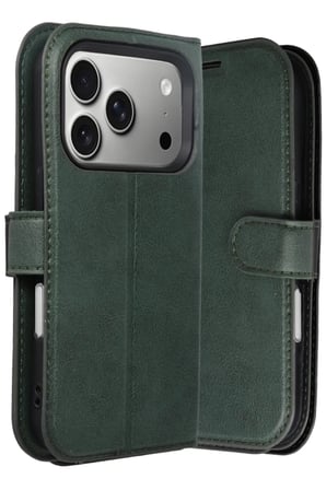 AKLLIBYİ98 Apple iPhone 17 Pro Max Trend S Plus Kapaklı Kılıf - Yeşil HMNG98