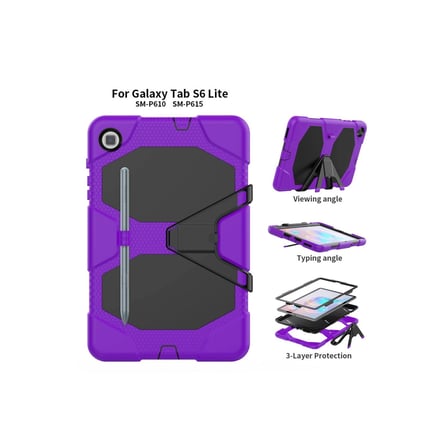 AKLLIBYİ98 Samsung Galaxy T500 Tab A7 10.4 Kılıf Griffin Tablet Kapak - Mor HMNG98