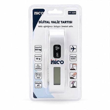 AKLLIBYİ98 Valiz Model Dijital Valiz Terazi Tartı Kantar Pilli MAX=50KG Hasassiyet = 10GR İ11-029 HMNG98