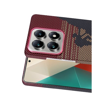 AKLLIBYİ98 Xiaomi Uyumlu Mi 14t Pro Vega Magsafe Kapak - Kırmızı HMNG98