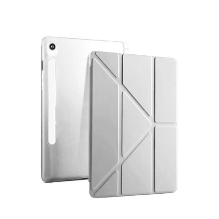 AKLLIBYİ98 Samsung Galaxy Tab S10 Fe Plus 13.1 Kalemlikli Mars Tablet Kılıfı - Gri HMNG98