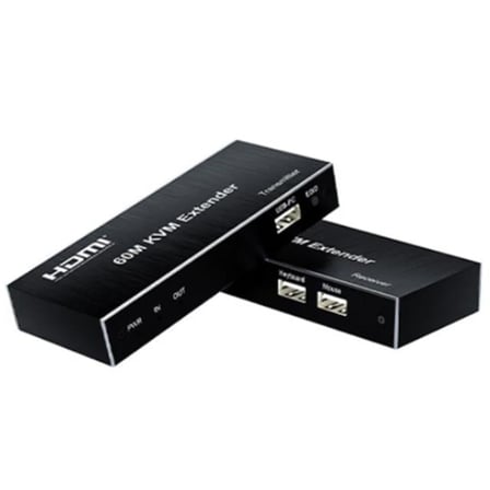 AKLLIBYİ98 Novacom NVC-KVM60 4K 60 Metre HDMI+USB+IR To Cat6 Kvm Extender HMNG98