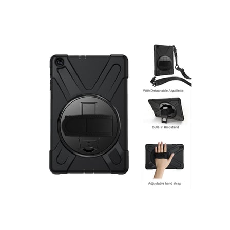 AKLLIBYİ98 Samsung Galaxy T510 Tab A 10.1 Kılıf Amazing Tablet Kapak - Siyah HMNG98