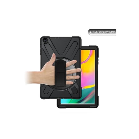 AKLLIBYİ98 Samsung Galaxy T510 Tab A 10.1 Kılıf Amazing Tablet Kapak - Siyah HMNG98