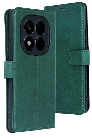 AKLLIBYİ98 Xiaomi Redmi Note 15 Pro 4G Trend S Plus Kapaklı Kılıf - Yeşil HMNG98