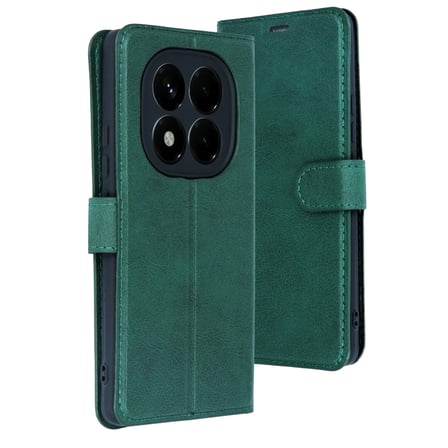AKLLIBYİ98 Xiaomi Redmi Note 15 Pro 4G Trend S Plus Kapaklı Kılıf - Yeşil HMNG98