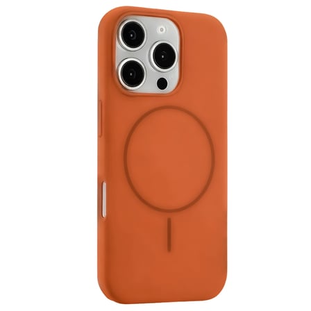 AKLLIBYİ98 Joko Apple İphone 16 Pro Kılıf Jully Magsafe Kapak - Turuncu HMNG98