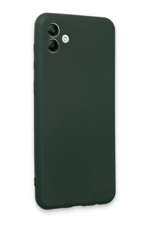 AKLLIBYİ98 Samsung Galaxy A04E Kılıf First Silikon - Koyu Yeşil HMNG98