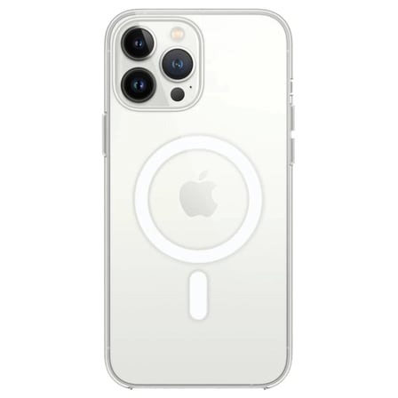 AKLLIBYİ98 Apple iPhone 14 Pro Max Kılıf Magneticsafe Şeffaf Silikon - Şeffaf HMNG98
