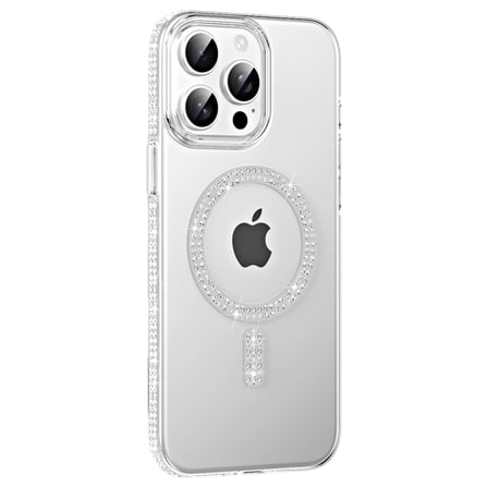 AKLLIBYİ98 Joko Apple İphone 15 Pro Move Taşlı Magsafe Kapak - Natural Grey HMNG98