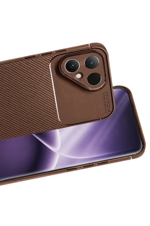 AKLLIBYİ98 Tecno Pova Curve 2 5G Auto Focus Karbon Kapak - Kahverengi HMNG98