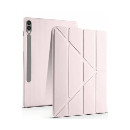 AKLLIBYİ98 Samsung Galaxy X610 Tab S9 Fe Plus 12.4 Kılıf Kalemlikli Mars Tablet Kılıfı - Rose Gold HMNG98