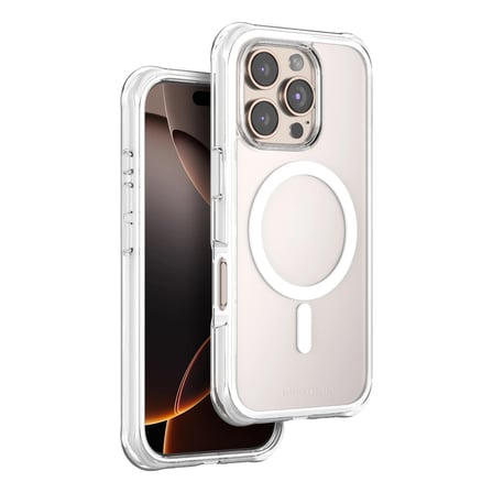 AKLLIBYİ98 Onegif Apple İphone 16 Pro Max Hulk Magsafe Kapak - Beyaz HMNG98