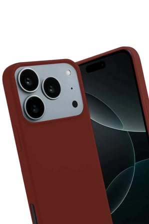 AKLLIBYİ98 Apple iPhone 17 Pro Max First Silikon - Bordo HMNG98