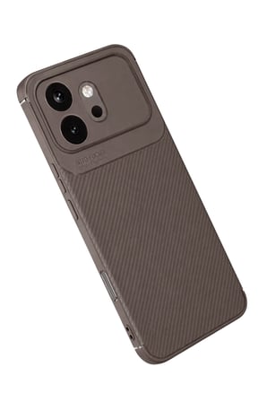 AKLLIBYİ98 Huawei Honor 600 Auto Focus Karbon Kapak - Gri HMNG98