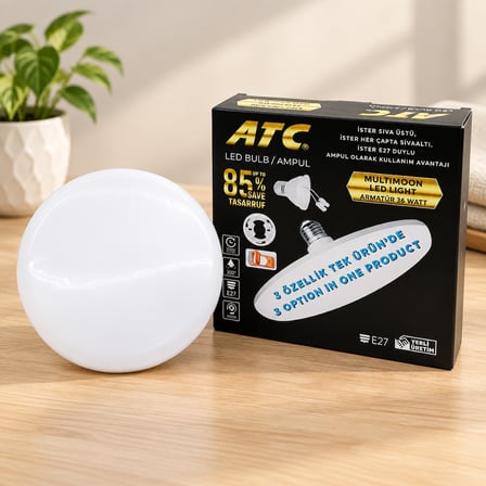 AKLLIBYİ98 36 W 3 Özellikli Ufo LED Ampul HMNG98