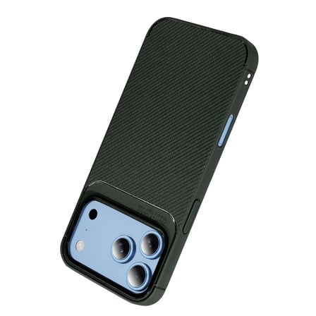 AKLLIBYİ98 Apple İphone 18 Pro Max Auto Focus Karbon Kapak - Yeşil HMNG98