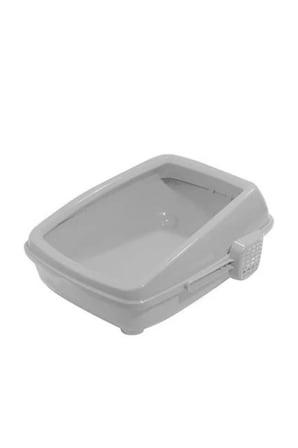 Açık Kedi Tuvalet Kum Kabı Beyaz 17*37*50 Cm