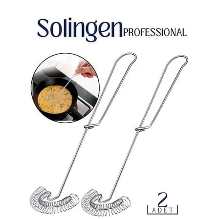 Çelik Spiral Çırpıcı 2 Adet Solingen Professional 718583