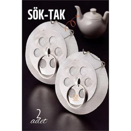 Sök-Tak Demlik İçi Çay Filtresi Çay Süzgeci 2 Adet 721303
