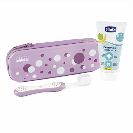 Chicco Diş Fırçası Seti 6+ Ay Lila