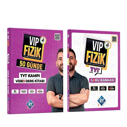 Kr Akademi TYT VİP Fizik Konu ve Soru Bankası Seti 2 Kitap