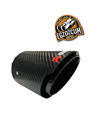 76 mm. Tekli karbon kaplama Akrapoviç Bmw F20 F30 F32 F33 egzoz ucu  - EGZOZCUM -