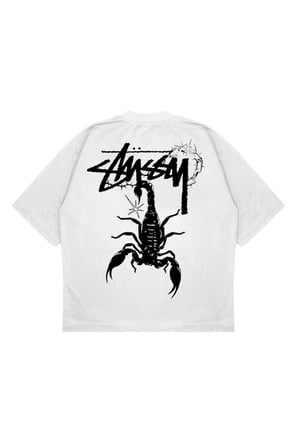 Unisex Oversize SCORPION Baskılı T-shirt