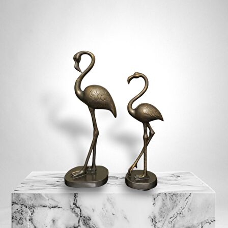 2'li Antrasit Flamingo Biblo