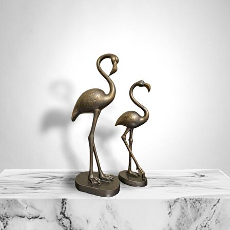 2'li Antrasit Flamingo Biblo