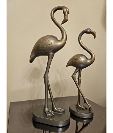2'li Antrasit Flamingo Biblo