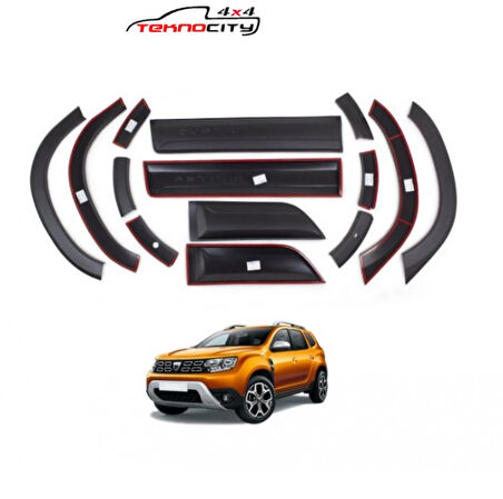 DACİA DUSTER 2018 + ÇAMURLUK DODİK KAPI KAPLAMA SETİ DÜZ TİP