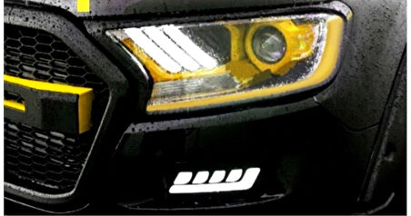 Ford Ranger Far Mustang Görünümlü Ledli Sağ Sol Set 2016-2021 Sarı iç