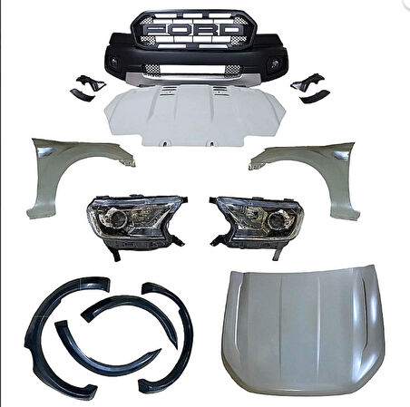 Ford Ranger Yeni Görünüm Seti 2012-2015 2020 Raptor Bodykit
