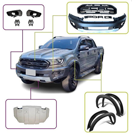 Ford Ranger Raptor Görünüm Seti 2016-2021 Model İçin T8 Raptor