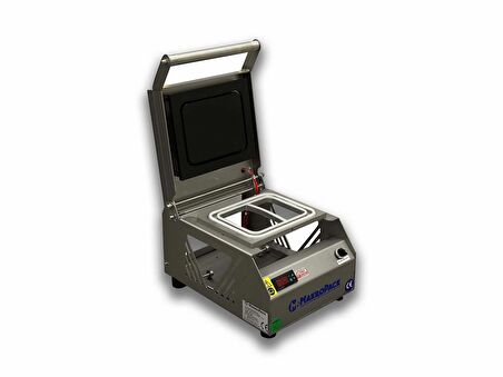 MakroPack 2 Bölmeli Tabak Kapatma Makinesi Paslanmaz