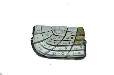 Nokia 7610 ile Uyumlu A Kalite Tuş Takımı Gri