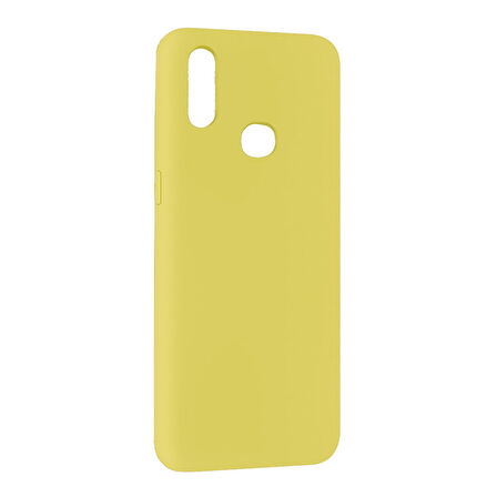 Galaxy M11 ile Uyumlu Cappy Silikon Kılıf Sarı
