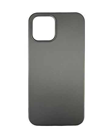 iPhone 12 Pro Max ile Uyumlu Cappy Silikon Kılıf Siyah