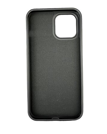 iPhone 12 Pro Max ile Uyumlu Cappy Silikon Kılıf Siyah