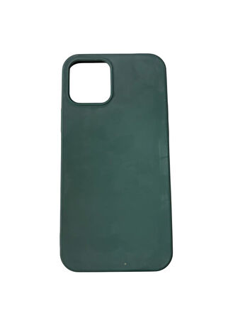 iPhone 12 ile Uyumlu Cappy Silikon Kılıf Yeşil