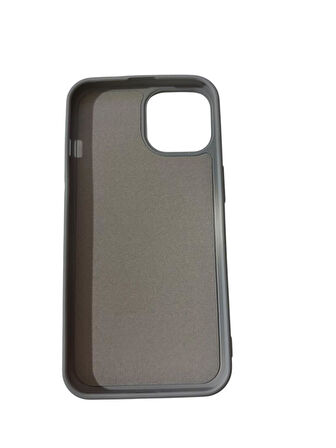 iPhone 14 ile Uyumlu Cappy Silikon Kılıf Gri