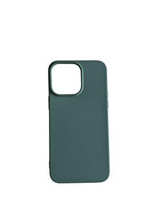 iPhone 14 Pro Max ile Uyumlu Cappy Silikon Kılıf Yeşil