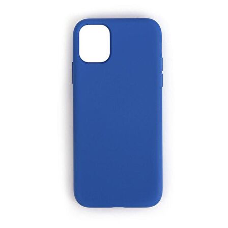 iPhone 11 ile Uyumlu Cappy Silikon Kılıf Lacivert